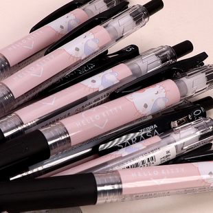 新款zebra斑马三丽鸥联名款凯蒂猫HelloKitty限定按动中性笔黑色