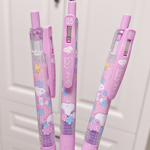 【花花世界】日本ZEBRA斑马限量款史努比牛奶紫色限定中性笔