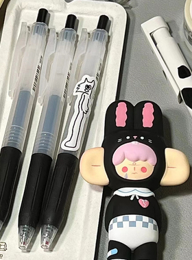 日本ZEBRA斑马迷雾中性笔限定黑色雾杆透明ASKUL简约风考试
