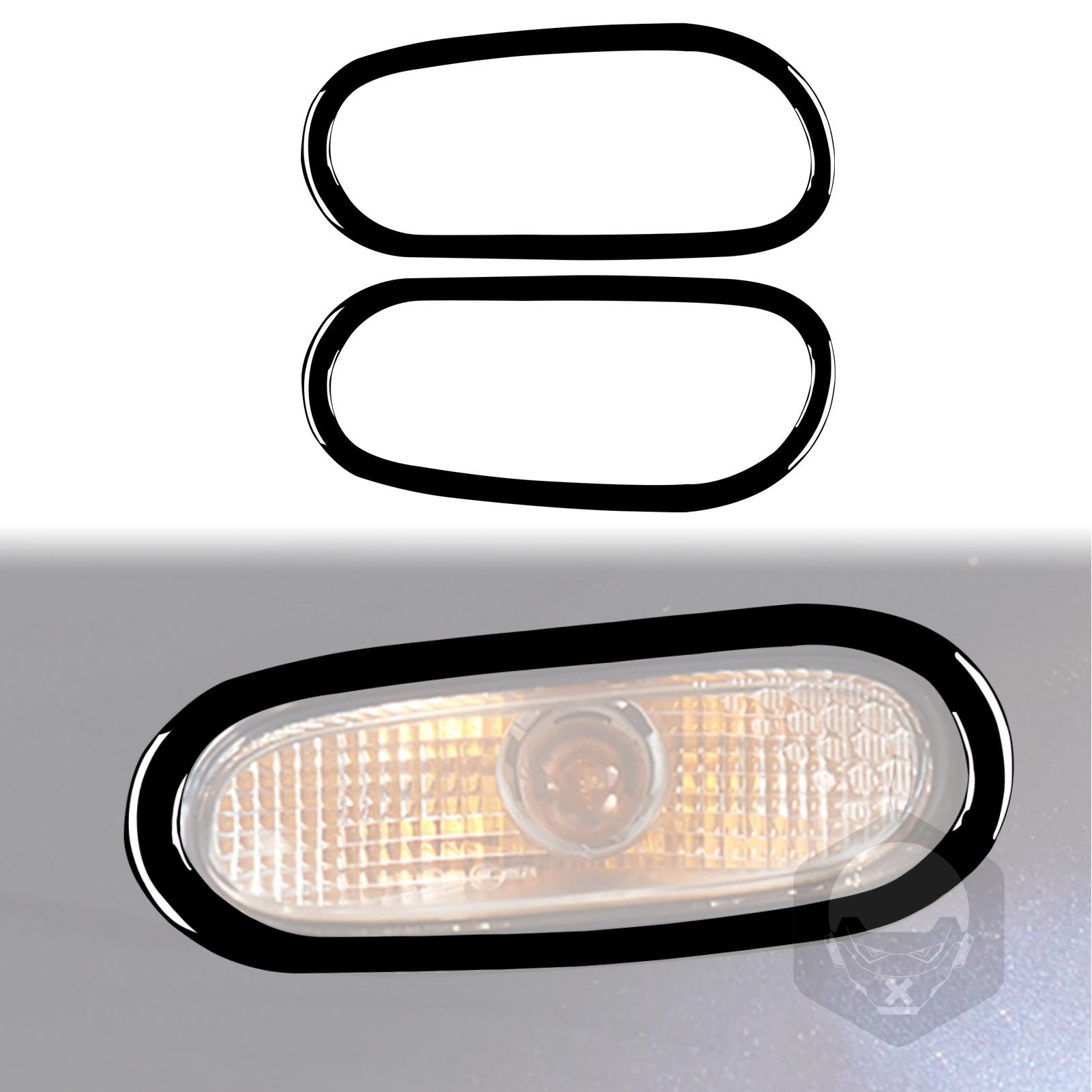 适用于16-21奔驰smart前雾灯圈钢琴黑亮黑汽车内饰改装装饰配件,电动车/配件/交通工具,更多电动车零/配件,淘宝优惠券,粉丝福利购,淘宝优惠卷