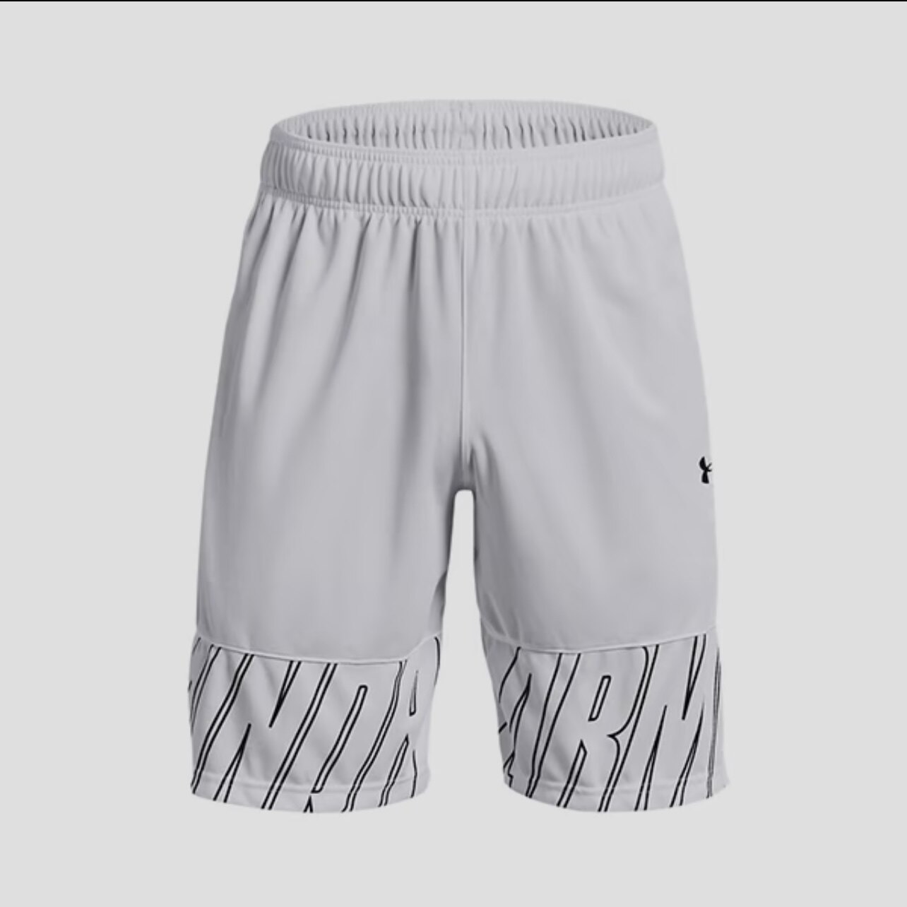 Under Armour 跑步健身中腰松紧腰五分运动短裤 1361905 白 2XL