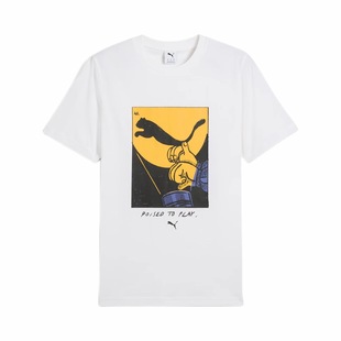 TEE PUMA彪马男子运动休闲潮流印花短袖 PLAY SHADOW 632946 T恤