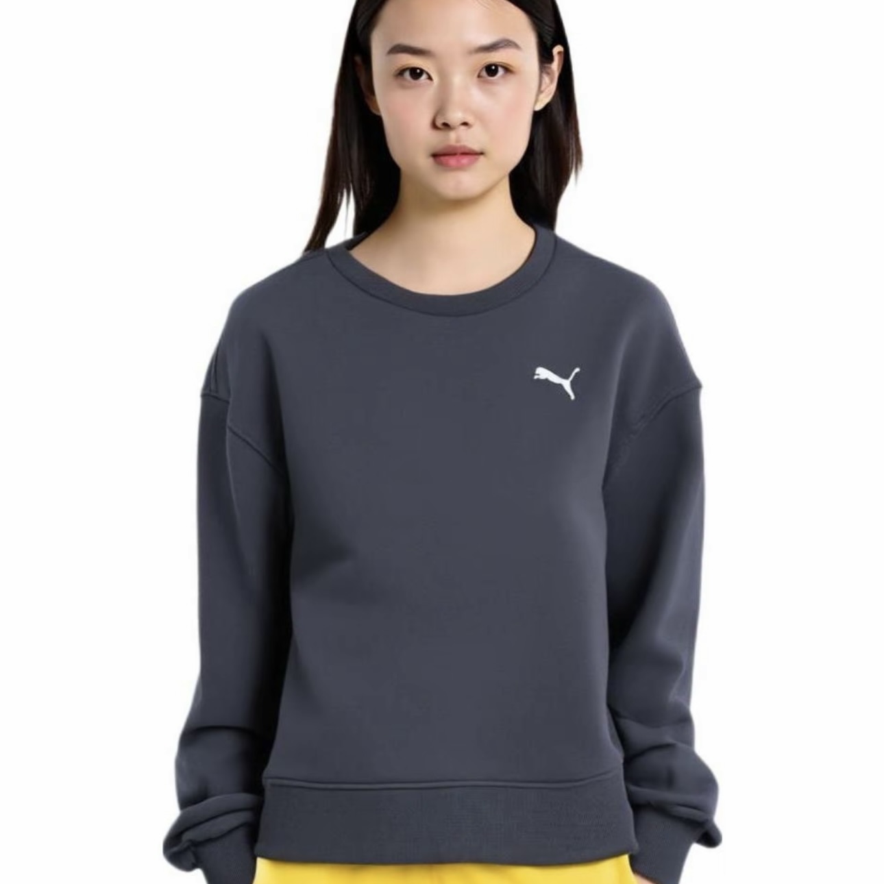 Puma/彪马 Forever FASTER TB CREW W 隔冷保暖加绒套头圆领卫衣