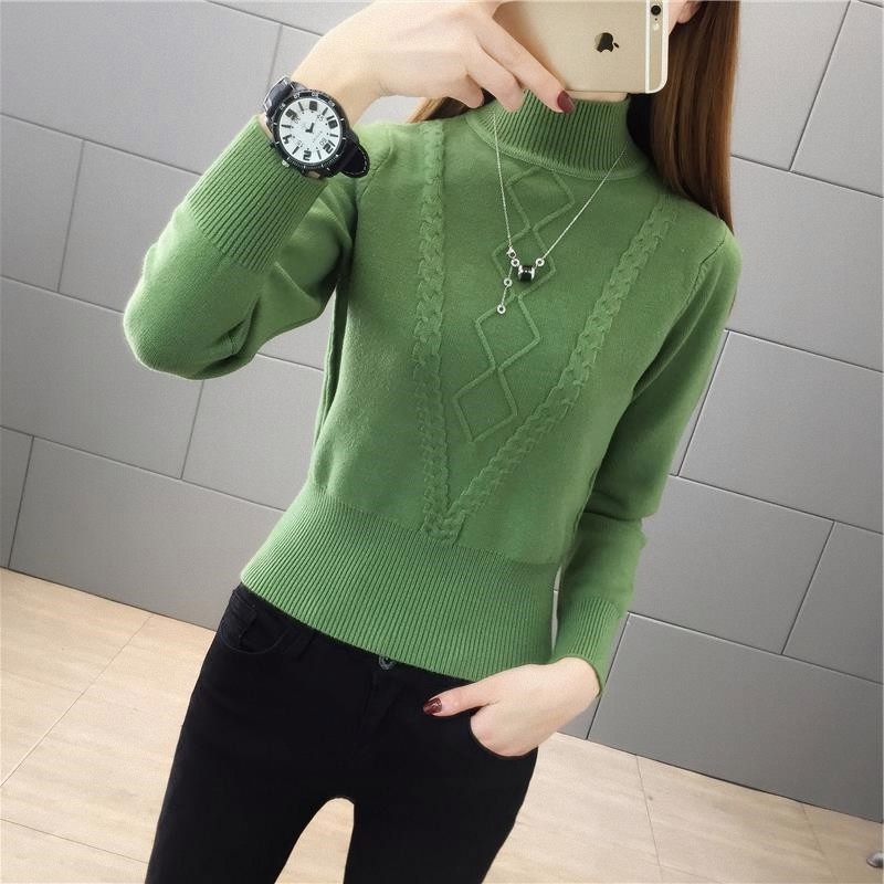 加绒/不加绒打底衫女新款半高领高腰修身针织衫短款小个子毛衣潮,女装/女士精品,毛针织衫,淘宝优惠券,粉丝福利购,淘宝优惠卷