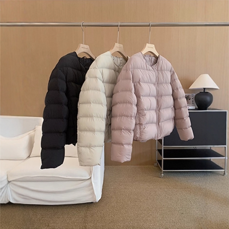 90白鸭绒蓬松短款羽绒服