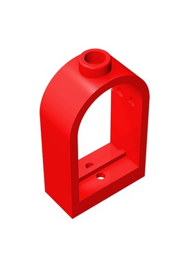 华志积木30044积木1x2x2 2/3 圆顶窗框玩具配件零件拼装拼插