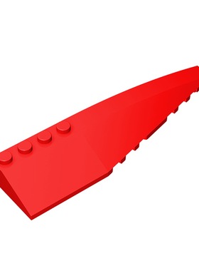 华志积木42060积木12x3 楔形砖(右)玩具配件零件拼装拼插