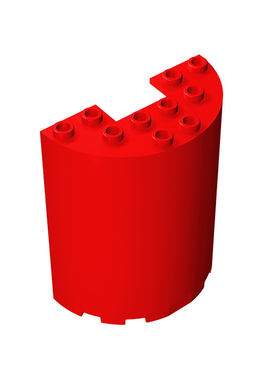 积木87926 3x6x6 半圆柱带1x2缺口零件配件MOC定制DIY礼品玩具科