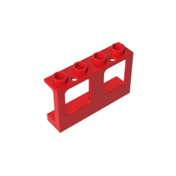 积木61345 1x4x2窗户零件配件MOC定制DIY礼品玩具科教