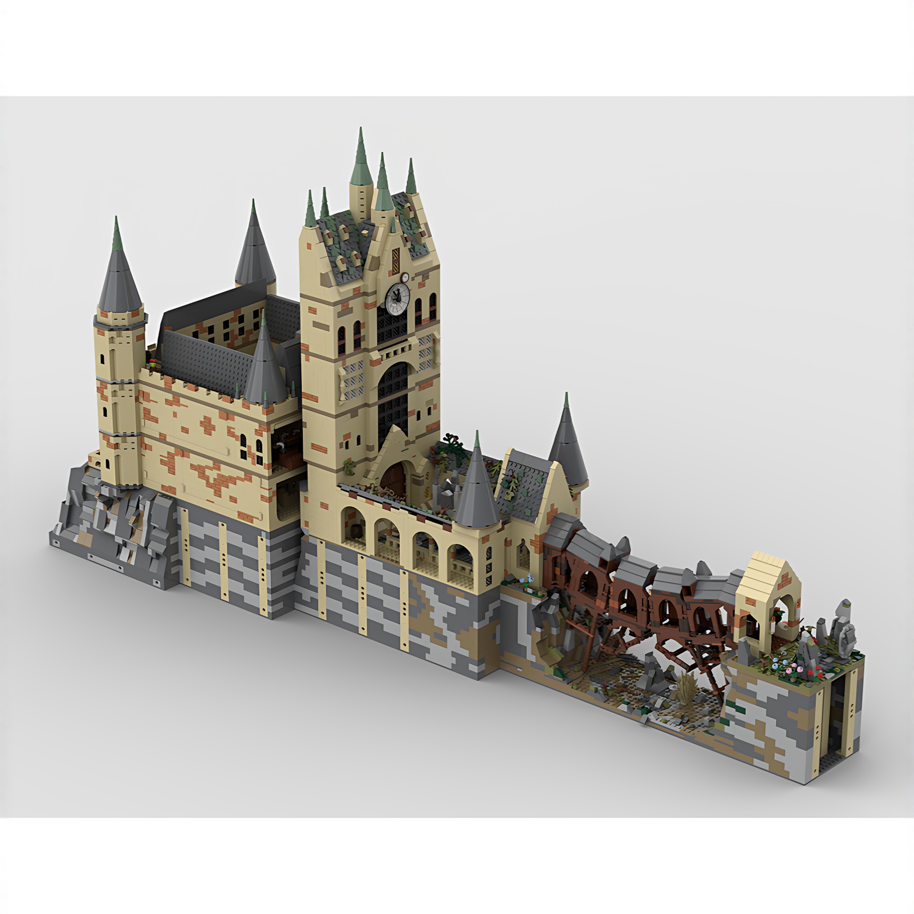现货小颗粒MOC-211293城堡建筑大型积木益智玩具模型礼物摆件