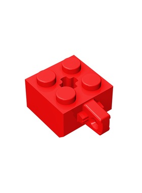 华志积木30389积木2x2单侧带铰链砖玩具配件零件拼装拼插