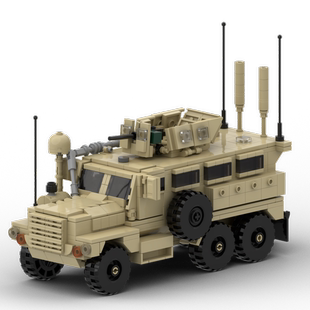 现货MOC-189396美洲狮防雷车轻型突击车高砖积木积木