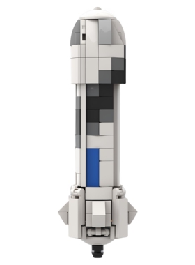 现货小颗粒MOC-90043蓝色起源新谢波德1:100比例积木玩具礼物摆件