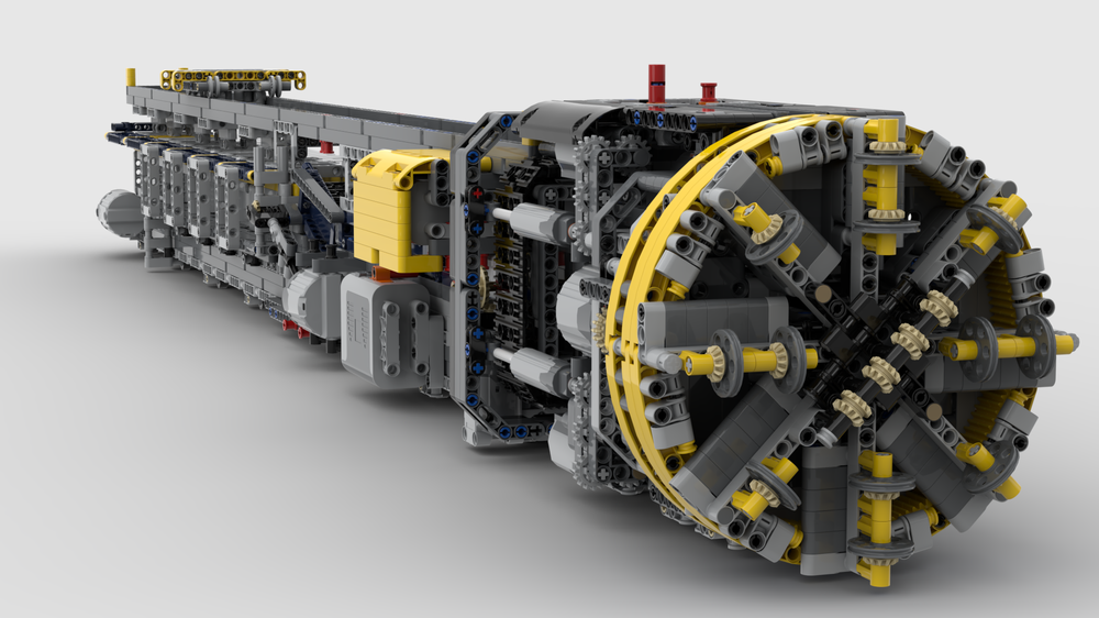 现货小颗粒MOC-168405拼装大型盾构机MK2巨型积木益智玩具模型