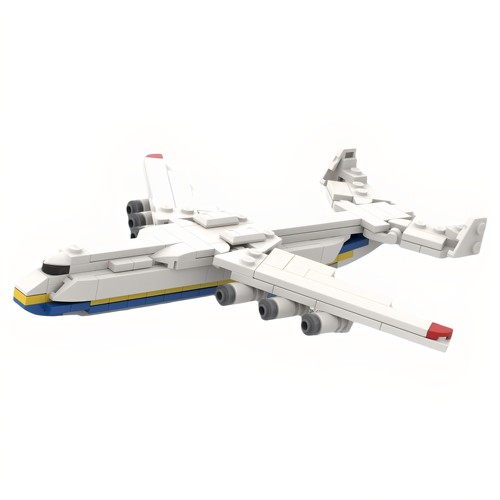 现货小颗粒MOC-154571安东诺夫An-225飞机积木玩具模型礼物摆件