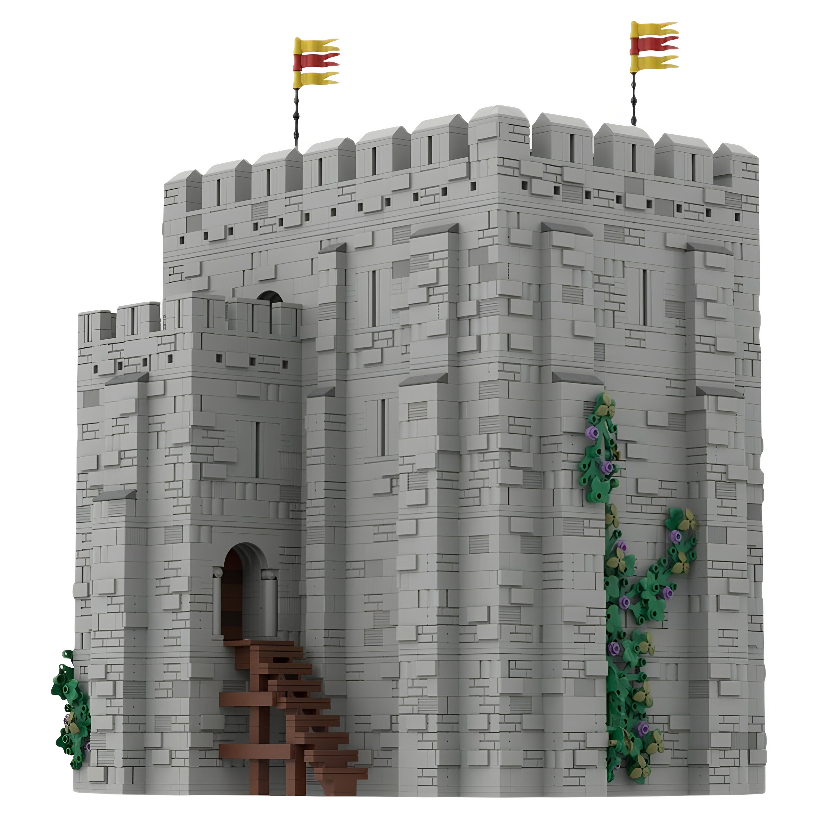 现货小颗粒MOC-153544中世界城堡大型诺曼堡积木玩具模型礼物摆件