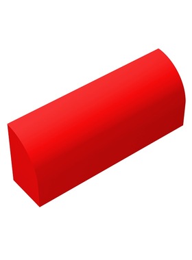 华志积木10314-6191积木1x4x1 1/3 弧形砖拼装拼插零件配件玩具