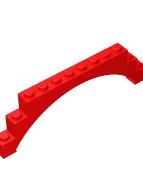 华志积木18838-6108-14707积木1x12x3 拱形砖玩具配件零件拼装拼