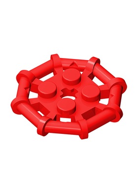 华志积木75937-30033积木2x2 带八边框板玩具配件零件拼装拼插