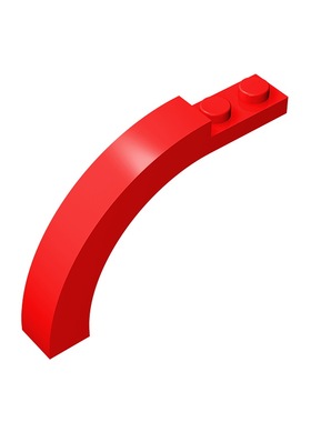 华志积木15967-6060积木1x6x3 弧形砖零件配件拼装拼插益智玩具