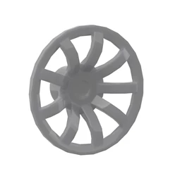 华志积木 62701轮毂盖 国产小颗粒拼插玩具 配件轮毂装饰件十字孔