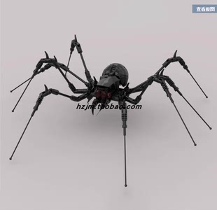 国产MOC31760创意系列令人毛骨悚然的蜘蛛黑天蝎动物益智拼装积木
