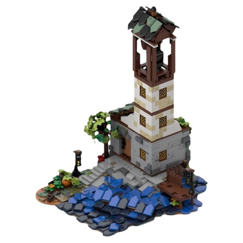 高砖零件MOC-139108灯塔积木