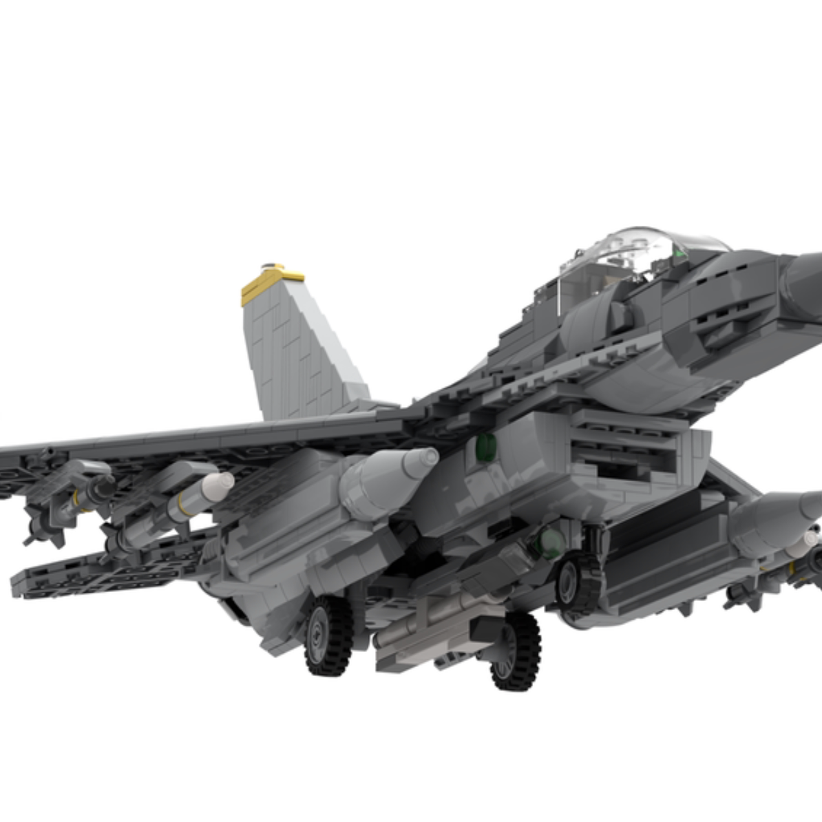 MOC-195496飞机创意模型F16C - BLK70+