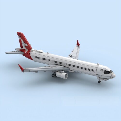 现货小颗粒MOC-260070飞机澳航空客A321 XLR积木益智玩具模型摆件