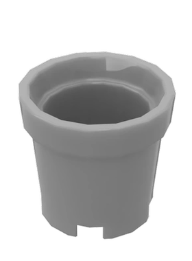 华志积木 18742 国产积木MOC零配件 散件 适用 花盆 场景装饰 水