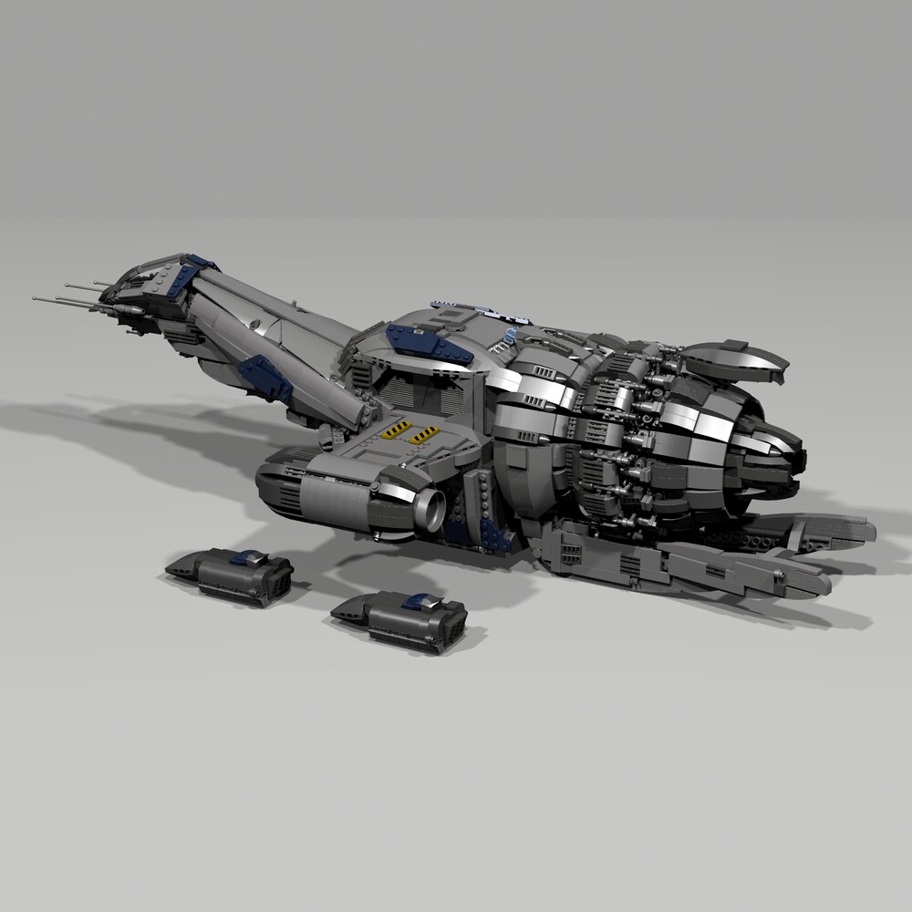 现货小颗粒MOC-12777太空飞船积木益智玩具模型礼物摆件