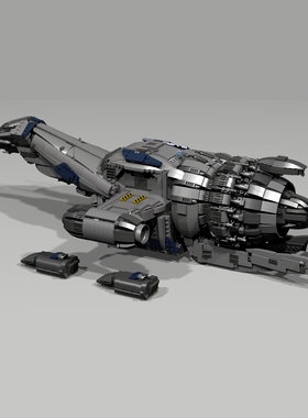 现货小颗粒MOC-12777太空飞船积木益智玩具模型礼物摆件