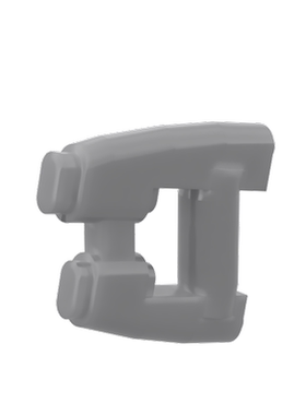 华志积木 17010 中国国产小颗粒拼插积木人仔手持武器 星爵激光枪