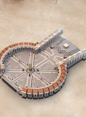 现货小颗粒MOC-231165KTmocs圣彼得广场1：800积木益智玩具模型