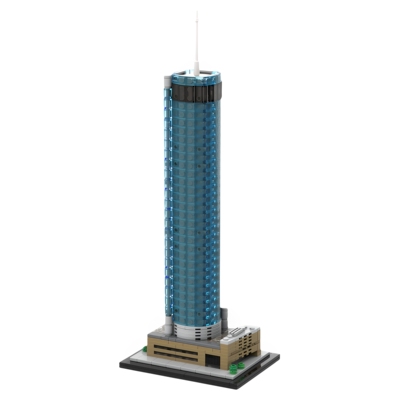 现货小颗粒MOC-200883威斯汀套数广场1:800比例积木玩具模型摆件