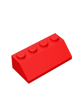 华志积木3037积木2X4/45°斜面砖玩具配件零件拼装拼插