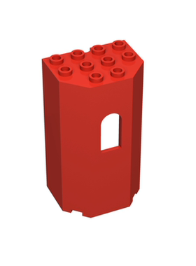 华志积木 30246 小颗粒建筑积木 3x4x6碉堡城堡塔楼带窗