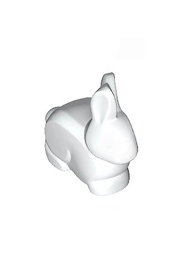 华志积木 29685 国产MOC小颗粒拼插积木零件 兼容  小动物 小白兔