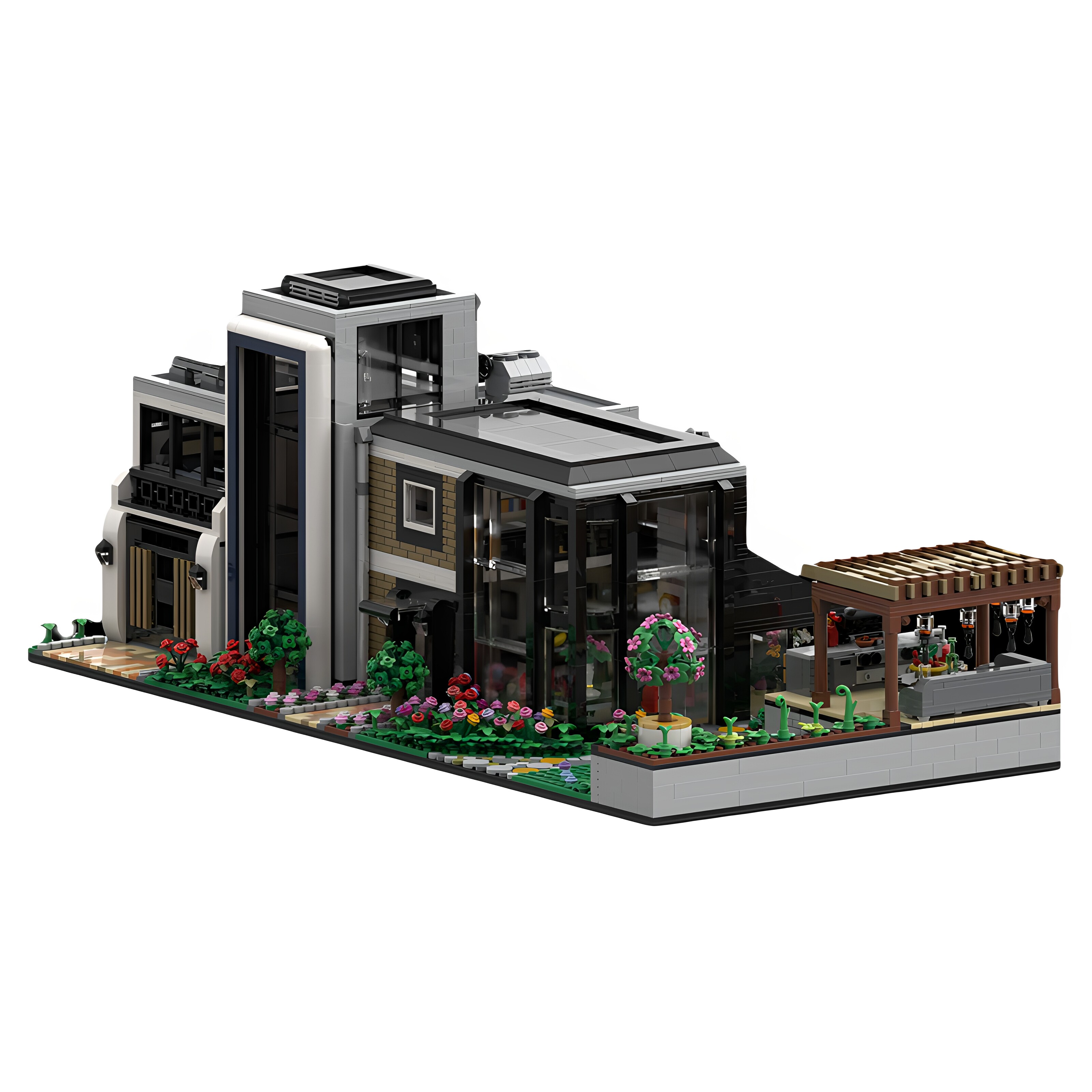 现货MOC-151755玻璃屋建筑积木