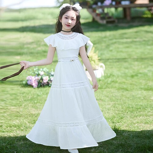 GBUBG女童夏季连衣裙长裙礼服薄