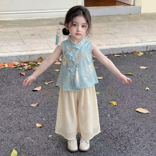 GBUBG女童新中式汉服套装夏季