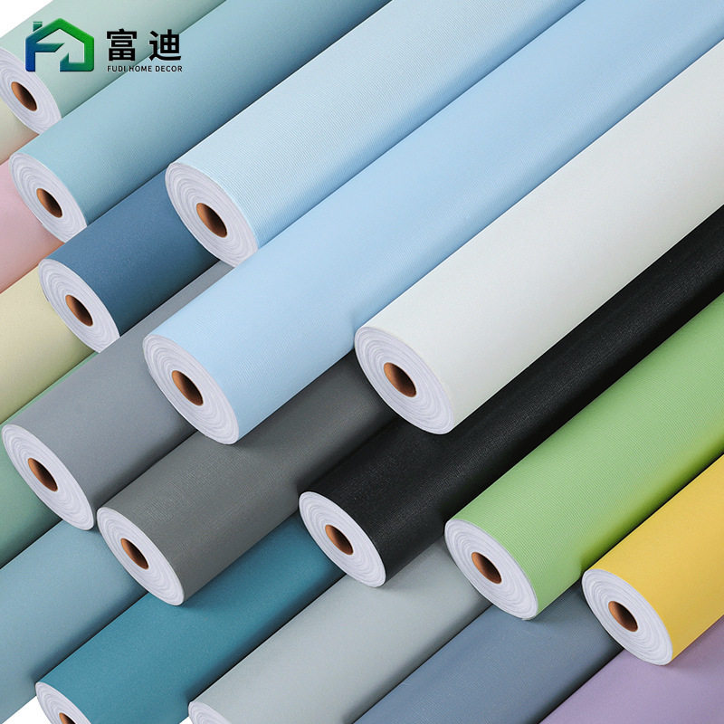 防水自粘卧室壁纸 纯色加厚墙布简约马卡龙轻奢素色自贴墙纸,家装主材,纯纸墙纸,淘宝优惠券,粉丝福利购,淘宝优惠卷