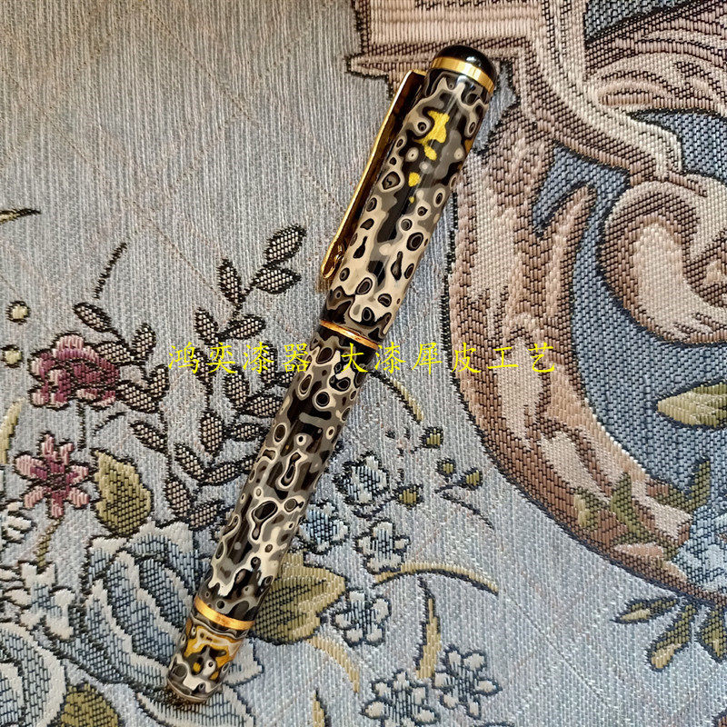 大漆犀皮工艺贝壳蛋壳镶嵌钢笔 金箔螺钿签字笔 多彩犀皮老漆钢笔,特色手工艺,其他特色工艺品,淘宝优惠券,粉丝福利购,淘宝优惠卷