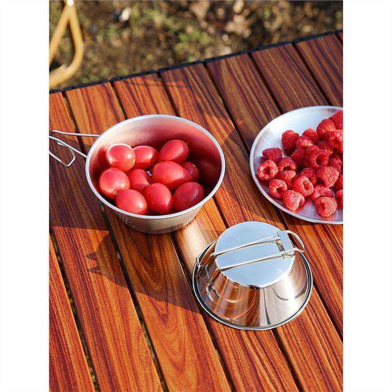 户外雪拉碗杯折叠碗餐具饭碗不锈钢便携式纯钛碗露营野炊野餐专用,户外/登山/野营/旅行用品,淘宝优惠券,粉丝福利购,淘宝优惠卷