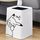 网红创意卡通垃圾桶高颜值家用厨房客厅纸篓卫生间大号垃圾桶