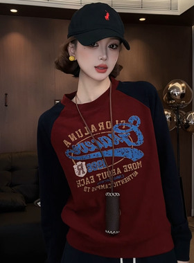 Angelhue品牌德绒打底衫女正品高档2025新款红色百搭可外穿高级感
