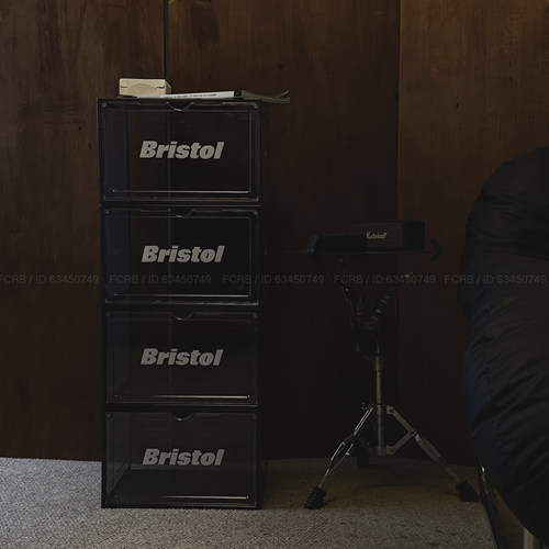 潮牌Bristol余文乐加厚透明鞋盒收纳塑料磁吸防尘亚克力收纳鞋盒