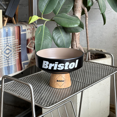 潮牌FCRB藤原浩黑化木底座托盘客厅玄关小物件钥匙盘仿瓷储物盘