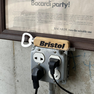 潮牌FCRB酒开木柄开瓶器实木Bristol不锈钢木质啤酒复古起酒器