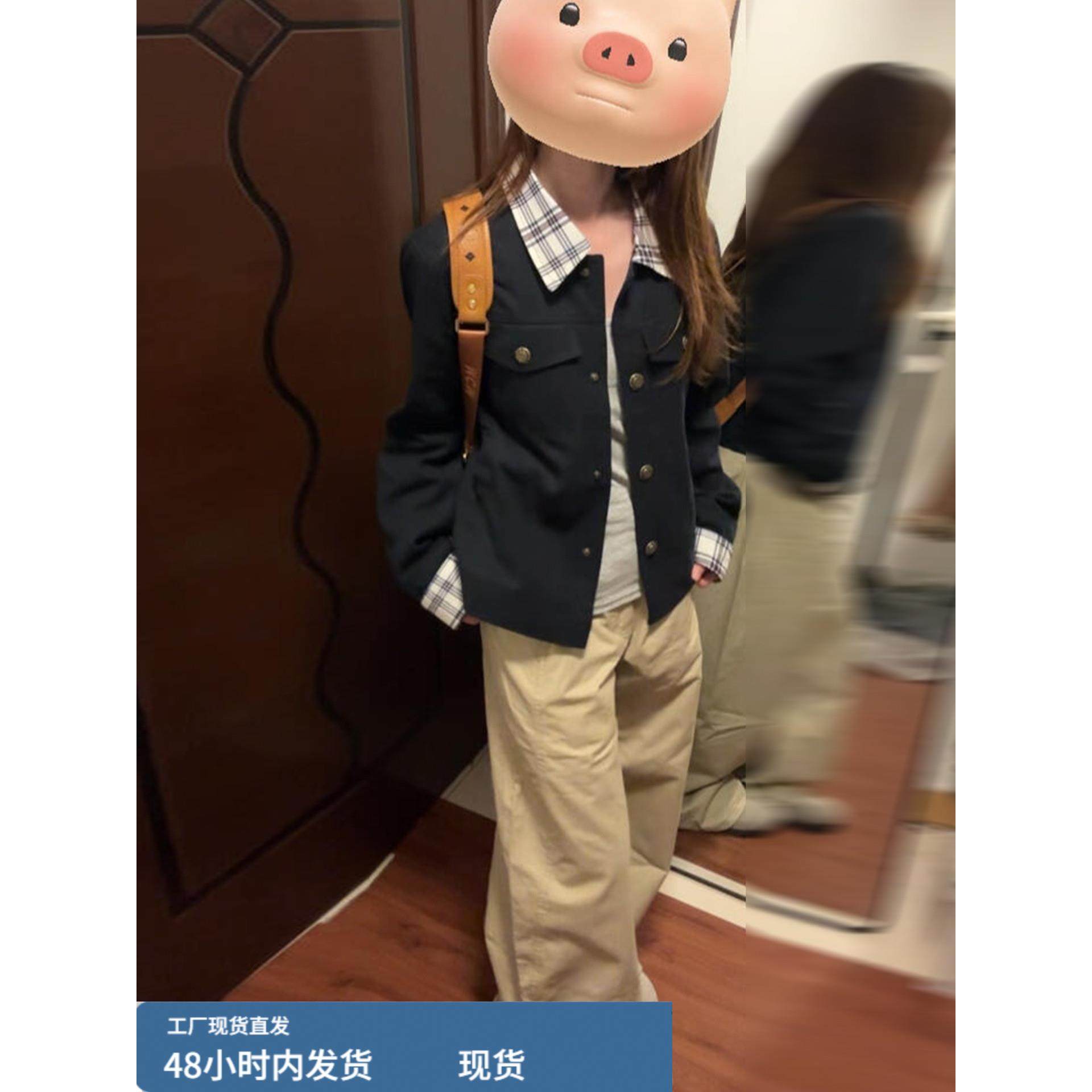 韩系撞色拼接夹克外套女早秋季2025新款设计感巨好看休闲短款上衣,运动/瑜伽/健身/球迷用品,广场舞套装,淘宝优惠券,粉丝福利购,淘宝优惠卷